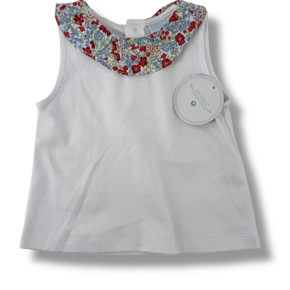 Edgehill Collection Floral Shirt Bloomers 2pc Set Baby Girl Sz 12 M Ruffle - Picture 3 of 4